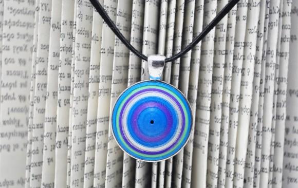 Quilled Paper Pendant | Domed Spiral