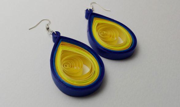 Quilled Paper Earrings | Drops