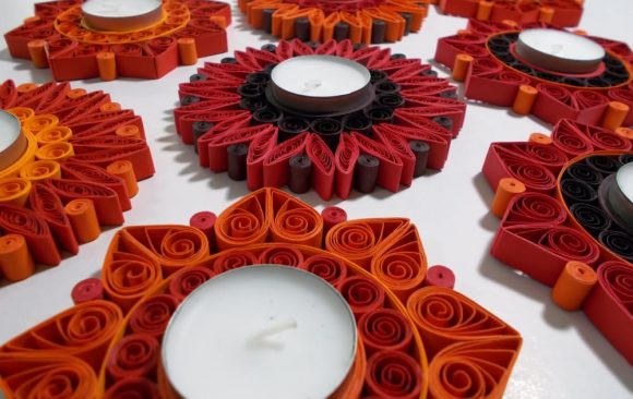 Quilled Tealight Candle Holders | Joy Edition
